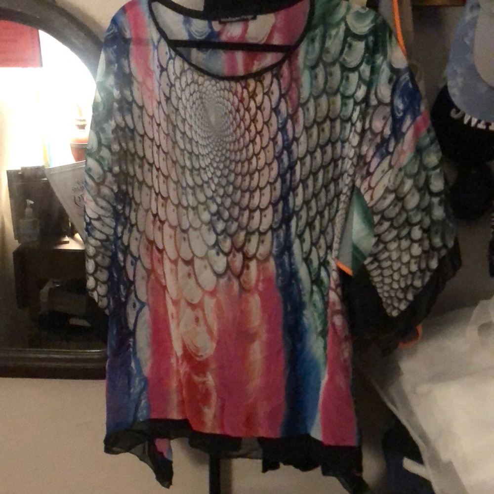 Madison Paige sheer top